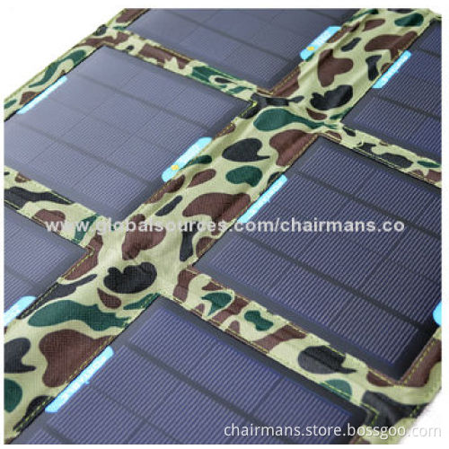 Portable Solar Charger for Notebook, 4-24W Power with Waterproof Cloth